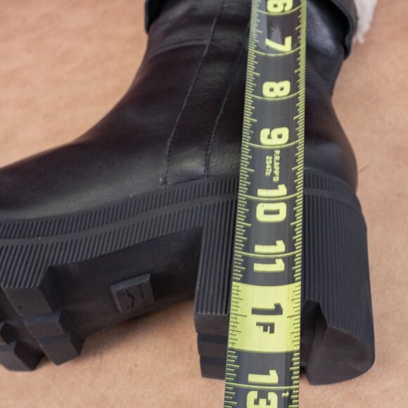 Voile Blanche Women Black Leather Zip Fleece Lined Winter Boots sz 9.5US EUR41 - Picture 7 of 9